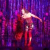 Jason Donovan on stage as Frank N Furter in The Rocky Horror Show