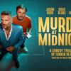 A show poster for the play Murder at Midnight.