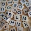 Random Scrabble tiles.